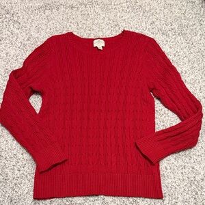 St. John's Bay Red Crew Neck Sweater